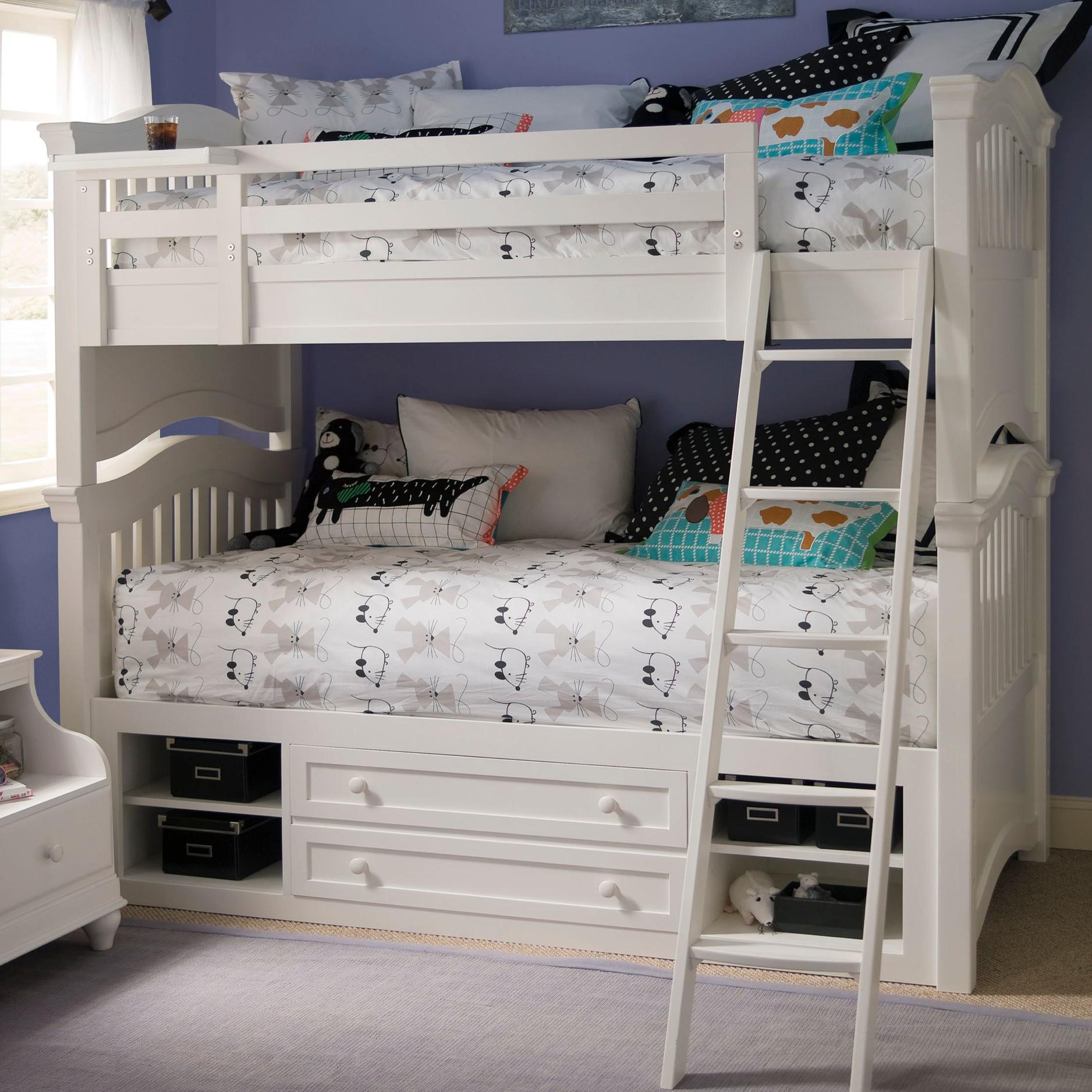 Smartstuff Classics 4.0 Twin Over Twin Bunk Bed & Storage Unit with